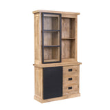 Vitrine Noa Natur Mangoholz in 3 Größen