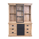 Vitrine Noa Natur Mangoholz in 3 Größen
