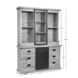 Vitrine Noa Natur Mangoholz in 3 Größen