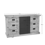 Sideboard Noa Natur Mangoholz in 2 Größen