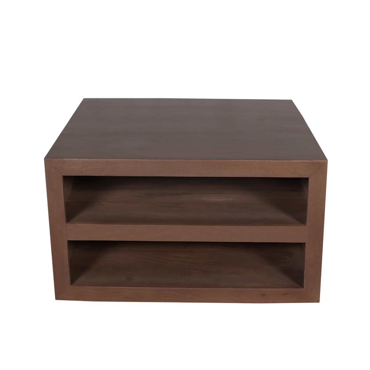 Couchtisch quadratisch Brussel Nussbaum Mangoholz 80 cm