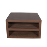 Couchtisch quadratisch Brussel Nussbaum Mangoholz 80 cm