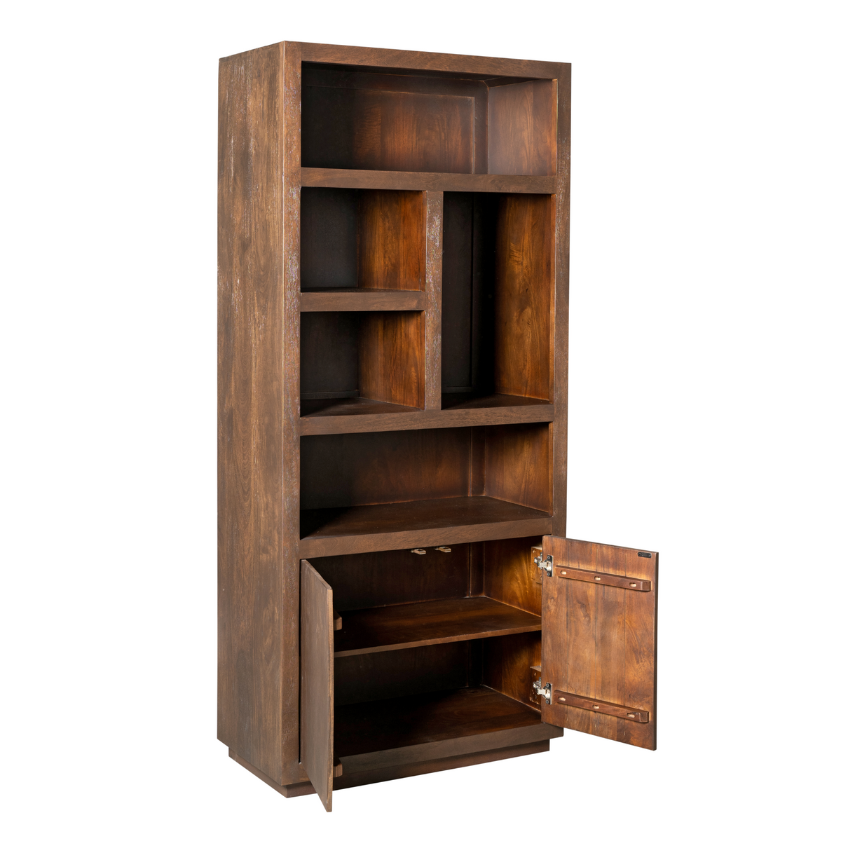 Regal Brussel Braun Mangoholz 90 cm
