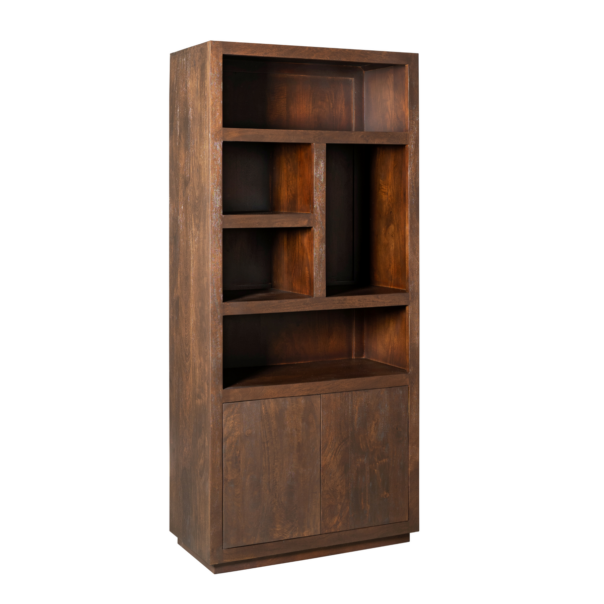 Regal Brussel Braun Mangoholz 90 cm