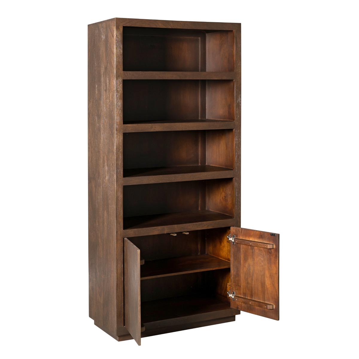 Bücherregal Brussel Braun Mangoholz 90 cm
