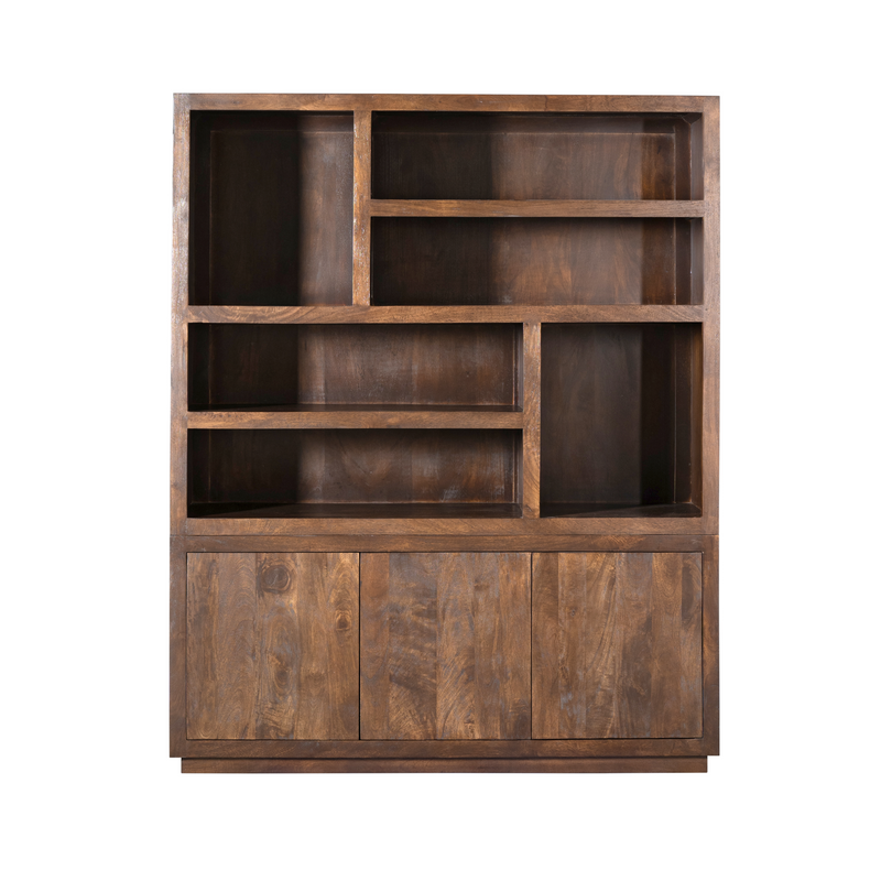 Regal Brussel XL Braun Mangoholz 160 cm