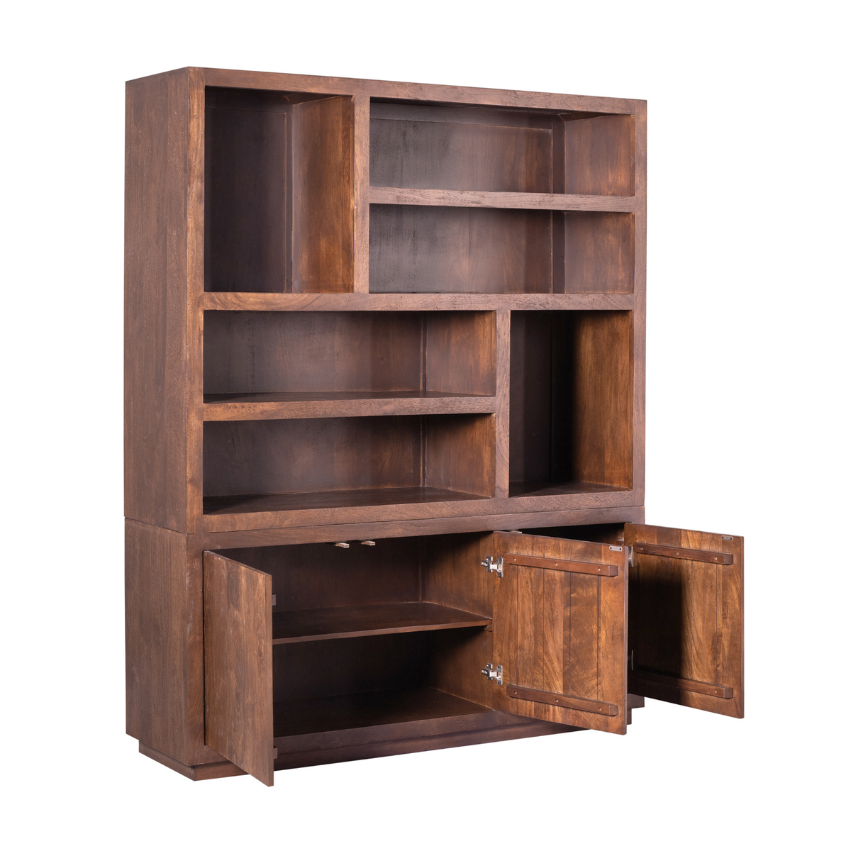 Regal Brussel XL Braun Mangoholz 160 cm