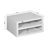 Couchtisch quadratisch Brussel Braun Mangoholz 80 cm
