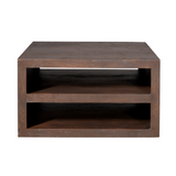 Couchtisch quadratisch Brussel Braun Mangoholz 80 cm