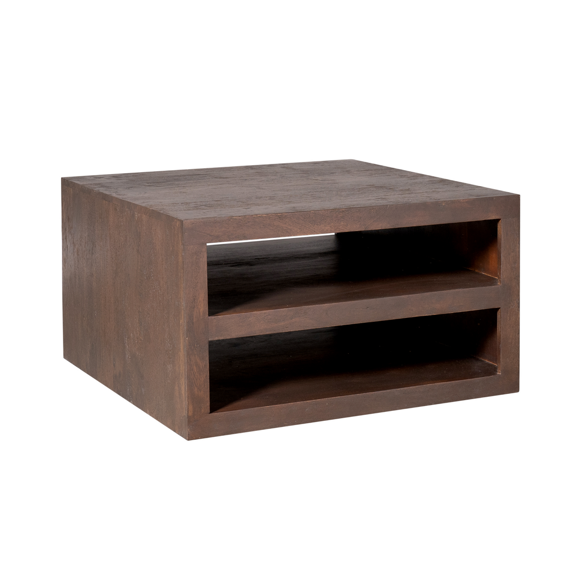 Couchtisch quadratisch Brussel Braun Mangoholz 80 cm