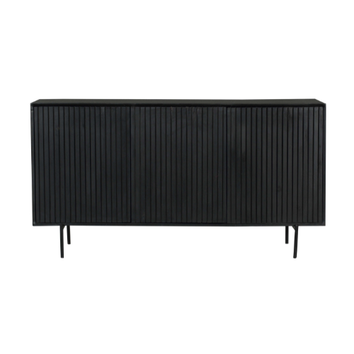 Sideboard Madison Schwarz Mangoholz in 2 Größen