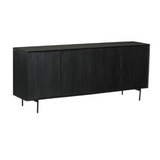 Sideboard Madison Schwarz Mangoholz in 2 Größen