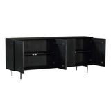 Sideboard Madison Schwarz Mangoholz in 2 Größen