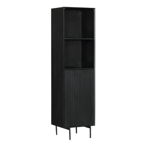 Bücherregal Madison Schwarz Mangoholz 55 cm