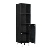 Bücherregal Madison Schwarz Mangoholz 55 cm