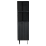 Bücherregal Madison Schwarz Mangoholz 55 cm