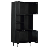 Regal Madison Schwarz Mangoholz 90 cm
