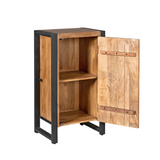 Flurschrank Boaz mit Tür Natur Mangoholz