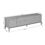 TV-Lowboard Madison Mangoholz massiv, in 3 Farben, 165 bis 210 cm