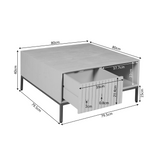Couchtisch quadratisch Madison Braun Mangoholz 80 cm