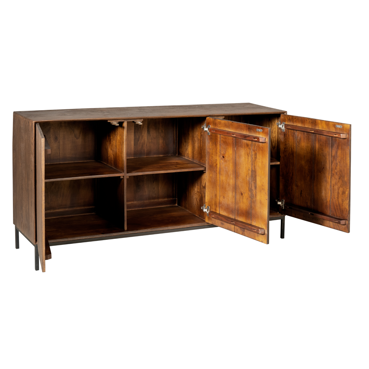 Sideboard Madison Braun Mangoholz 165 cm