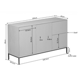 Sideboard Madison Braun Mangoholz 165 cm