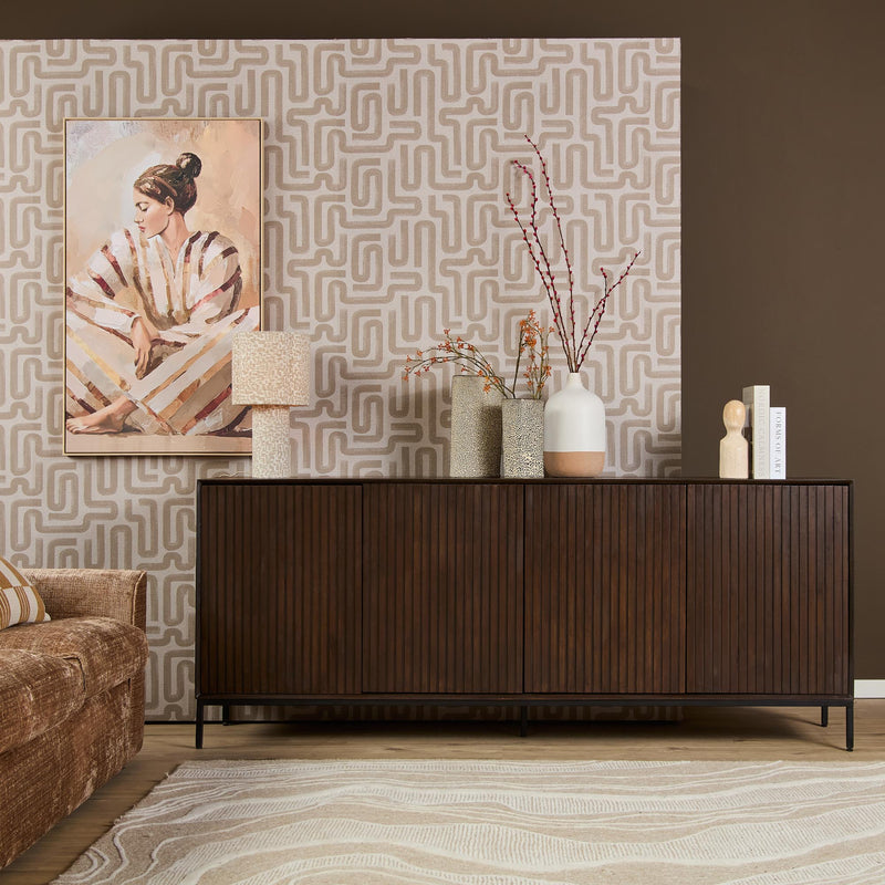 Sideboard Madison Braun Mangoholz 210 cm