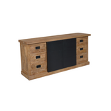 Sideboard Bombay Mangoholz natur massiv Industrial Style 200 cm