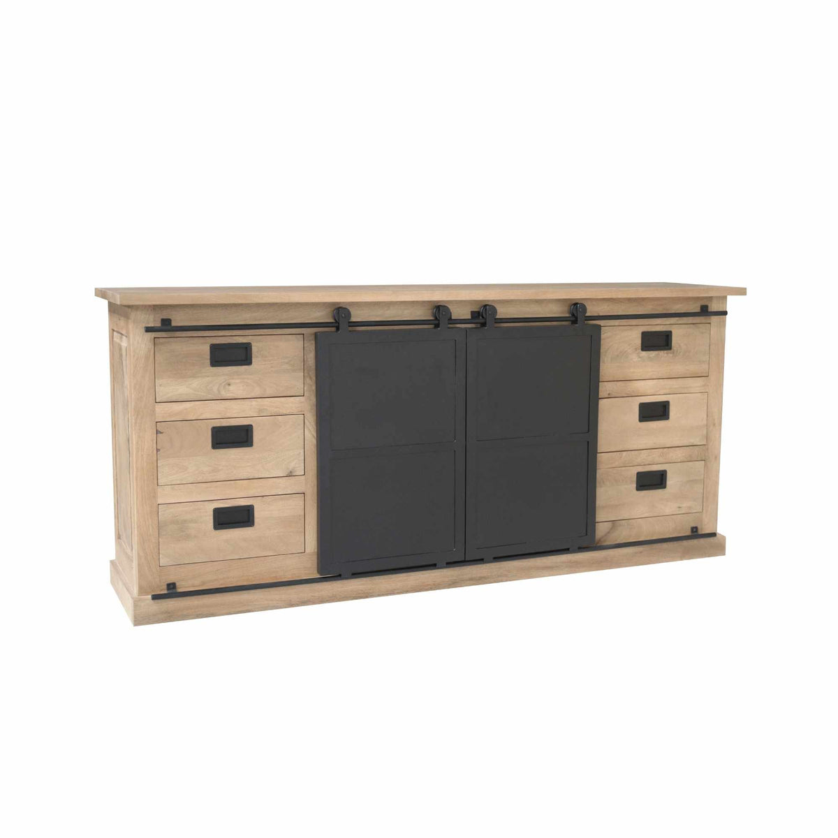 Sideboard Fresno Natur Mangoholz in 2 Größen