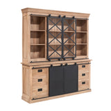 Vitrine Fresno Natur Mangoholz in 3 Größen