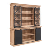 Vitrine Fresno Natur Mangoholz in 3 Größen