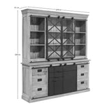 Vitrine Fresno Natur Mangoholz in 3 Größen