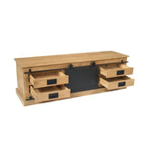 TV-Lowboard Fresno Natur Mangoholz in 2 Größen