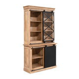 Vitrine Fresno Natur Mangoholz in 3 Größen