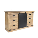 Sideboard Fresno Natur Mangoholz in 2 Größen