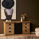Sideboard Fresno Natur Mangoholz in 2 Größen