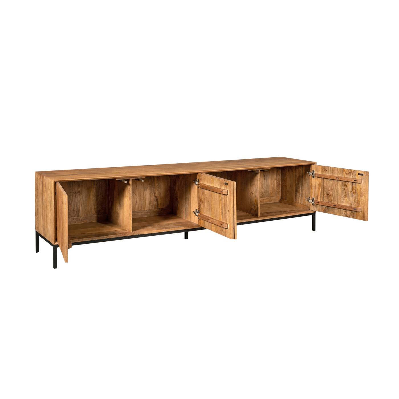 TV-Lowboard Madison Mangoholz massiv, in 3 Farben, 165 bis 210 cm