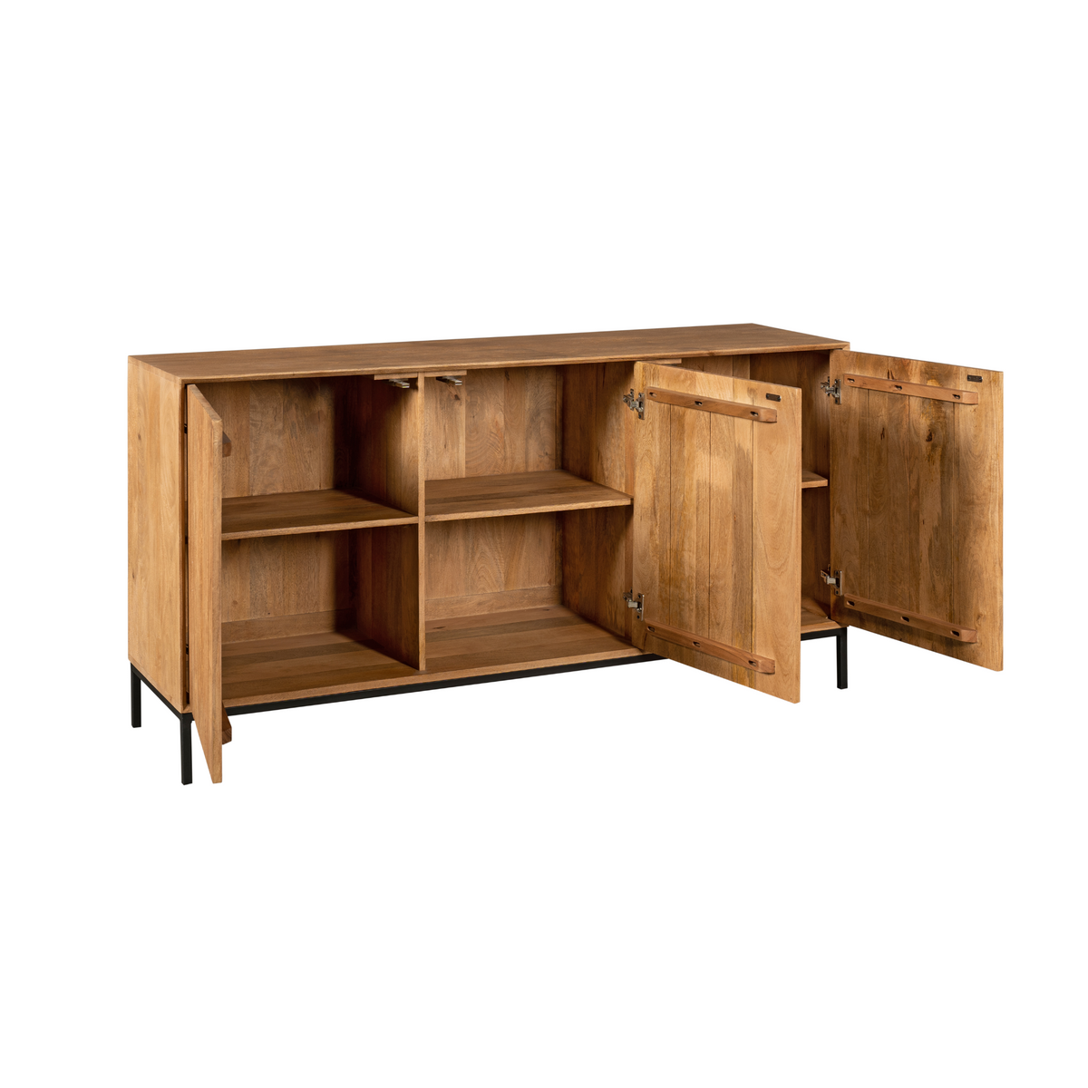 Sideboard Madison Natur Mangoholz in 2 Größen