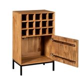 Weinschrank Madison Natur Mangoholz 55 cm