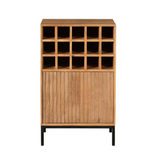 Weinschrank Madison Natur Mangoholz 55 cm