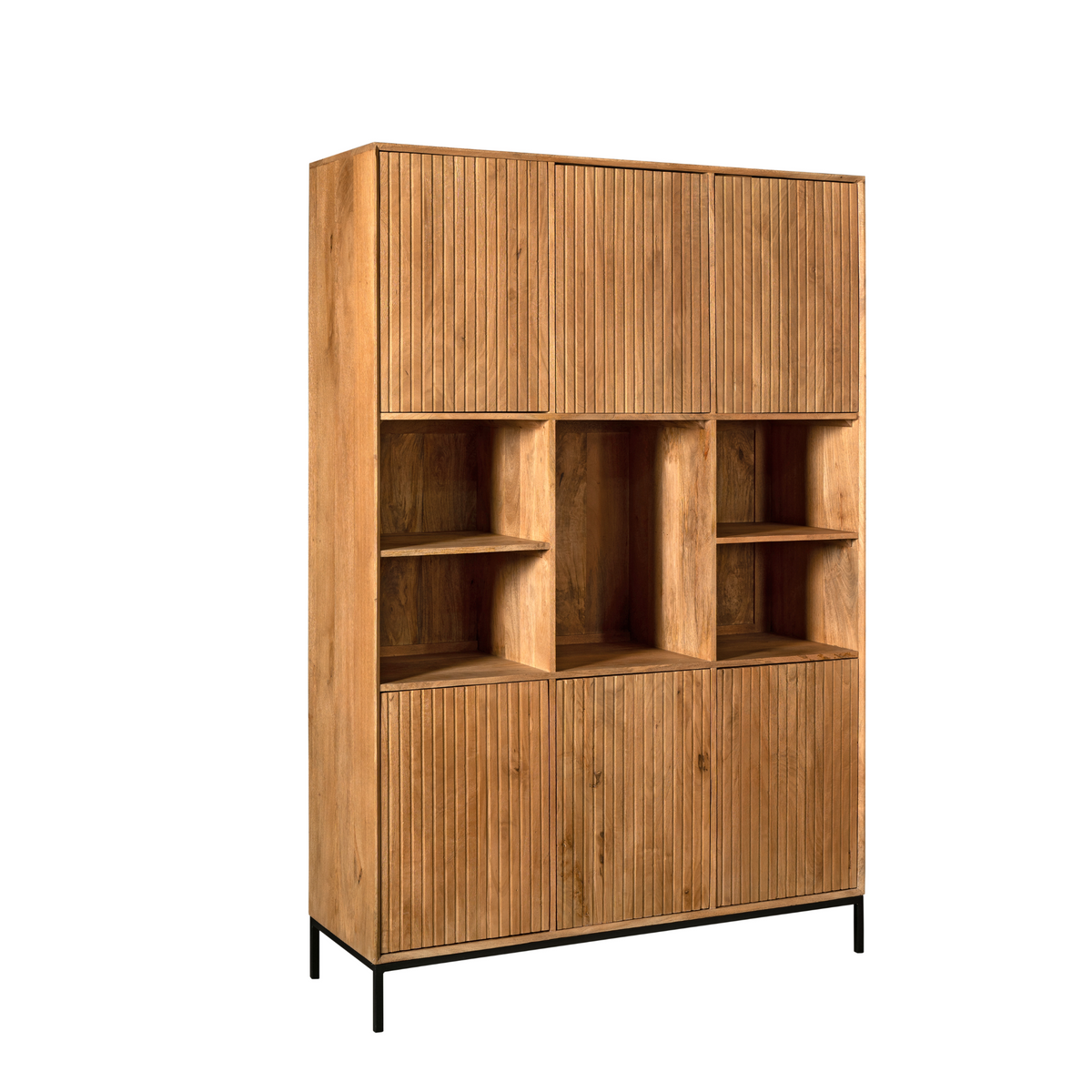 Regal Madison XL Natur Mangoholz 135 cm
