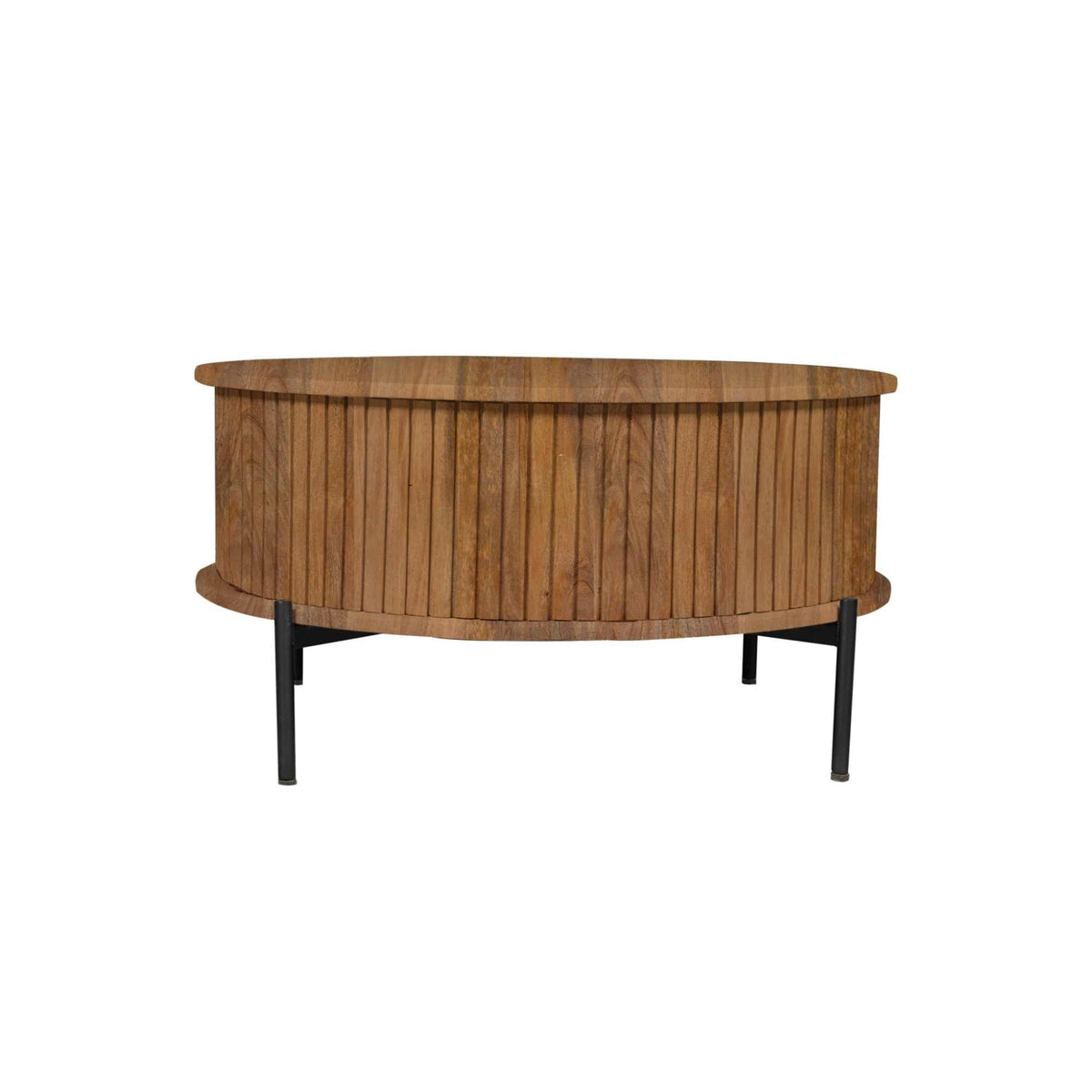 Couchtisch rund Madison Natur Mangoholz 80 cm