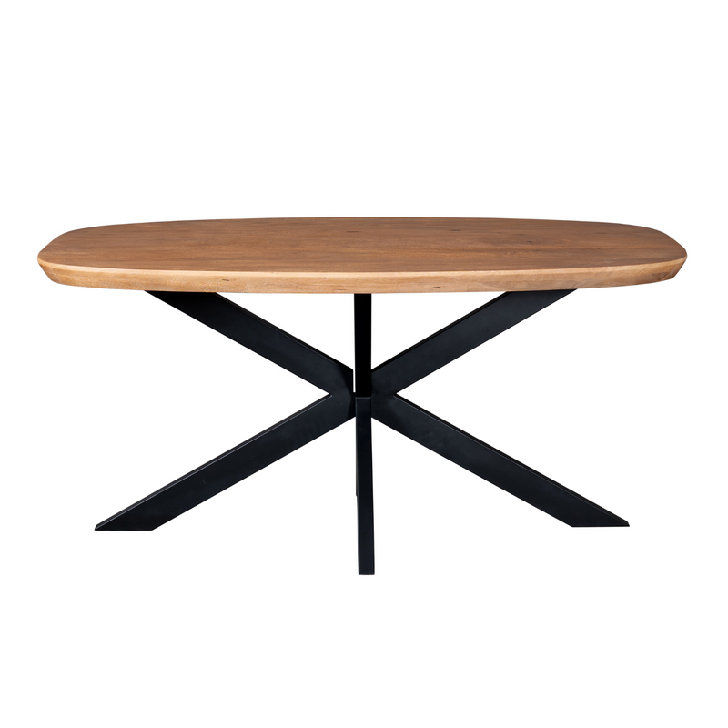 Esstisch dänisch oval Madison Natur Mangoholz in 4 Größen