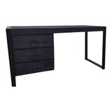 Schreibtisch Boaz Schwarz Mangoholz 145 cm