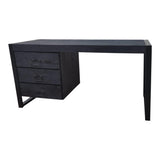 Schreibtisch Boaz Schwarz Mangoholz 145 cm