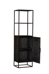 Bücherregal New York Schwarz Mangoholz 55 cm