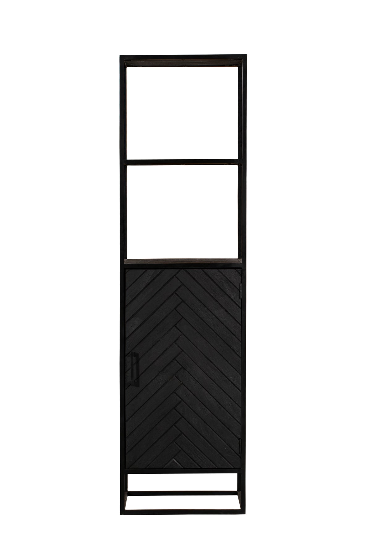 Bücherregal New York Schwarz Mangoholz 55 cm
