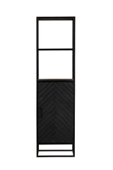 Bücherregal New York Schwarz Mangoholz 55 cm