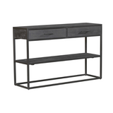 Konsolentisch New York Schwarz Mangoholz 120 cm