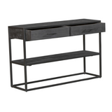 Konsolentisch New York Schwarz Mangoholz 120 cm